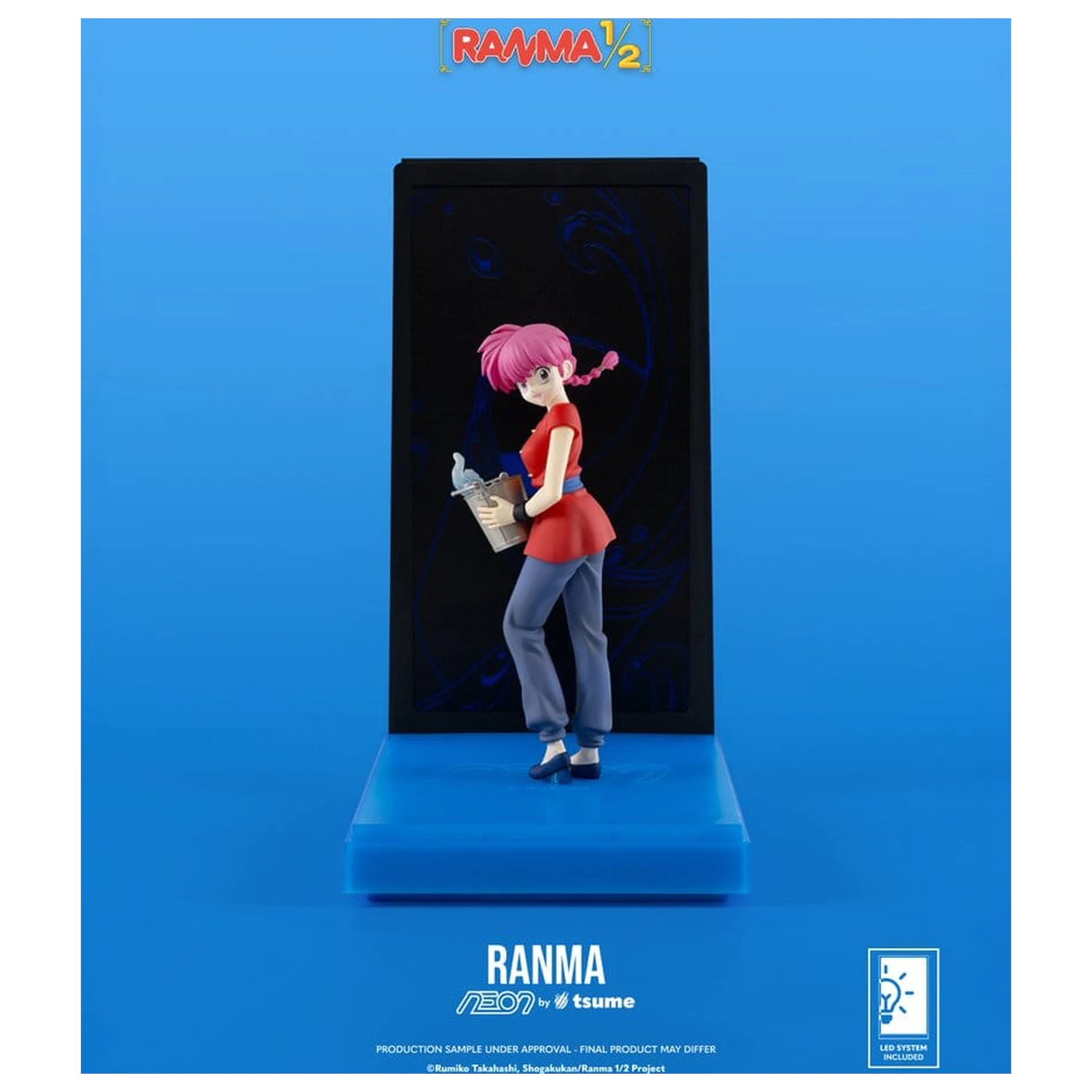 Ranma Neon Figure 1/9 Ranma Saotome Girl 20 cm product photo