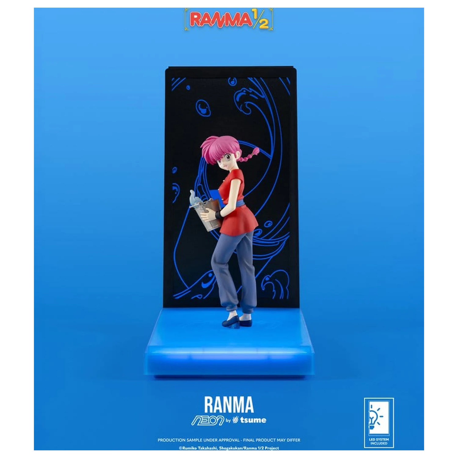 Ranma Neon Figure 1/9 Ranma Saotome Girl 20 cm product photo