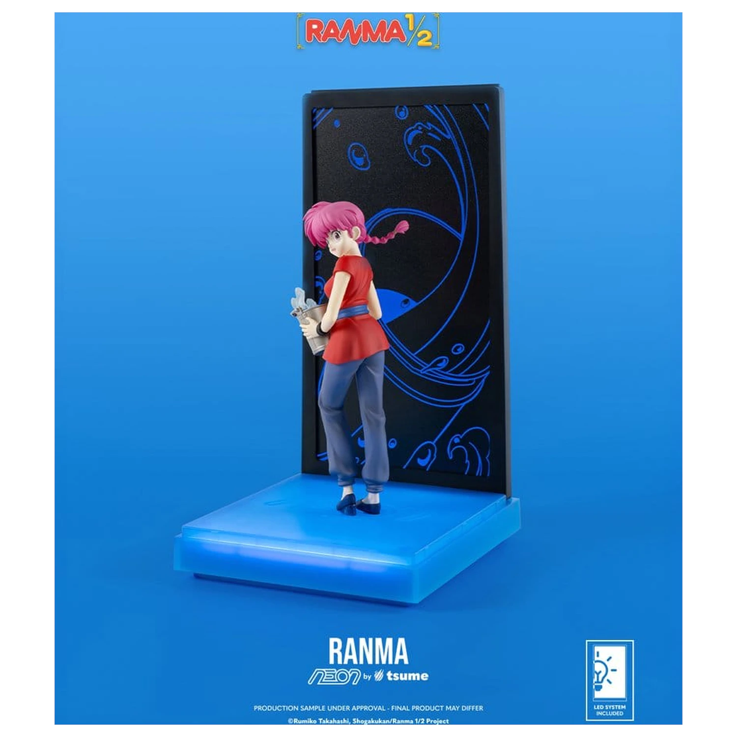 Ranma Neon Figure 1/9 Ranma Saotome Girl 20 cm product photo