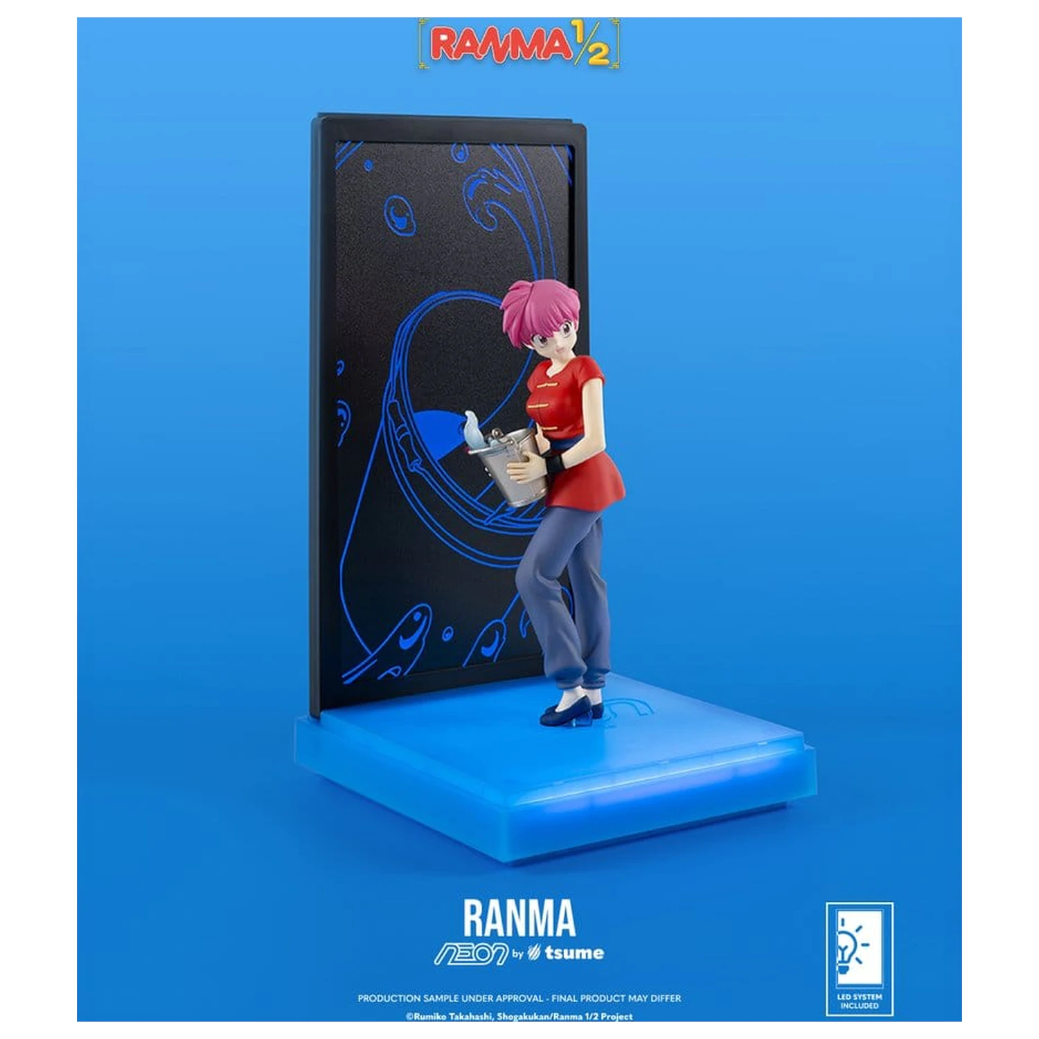 Ranma Neon Figure 1/9 Ranma Saotome Girl 20 cm product photo