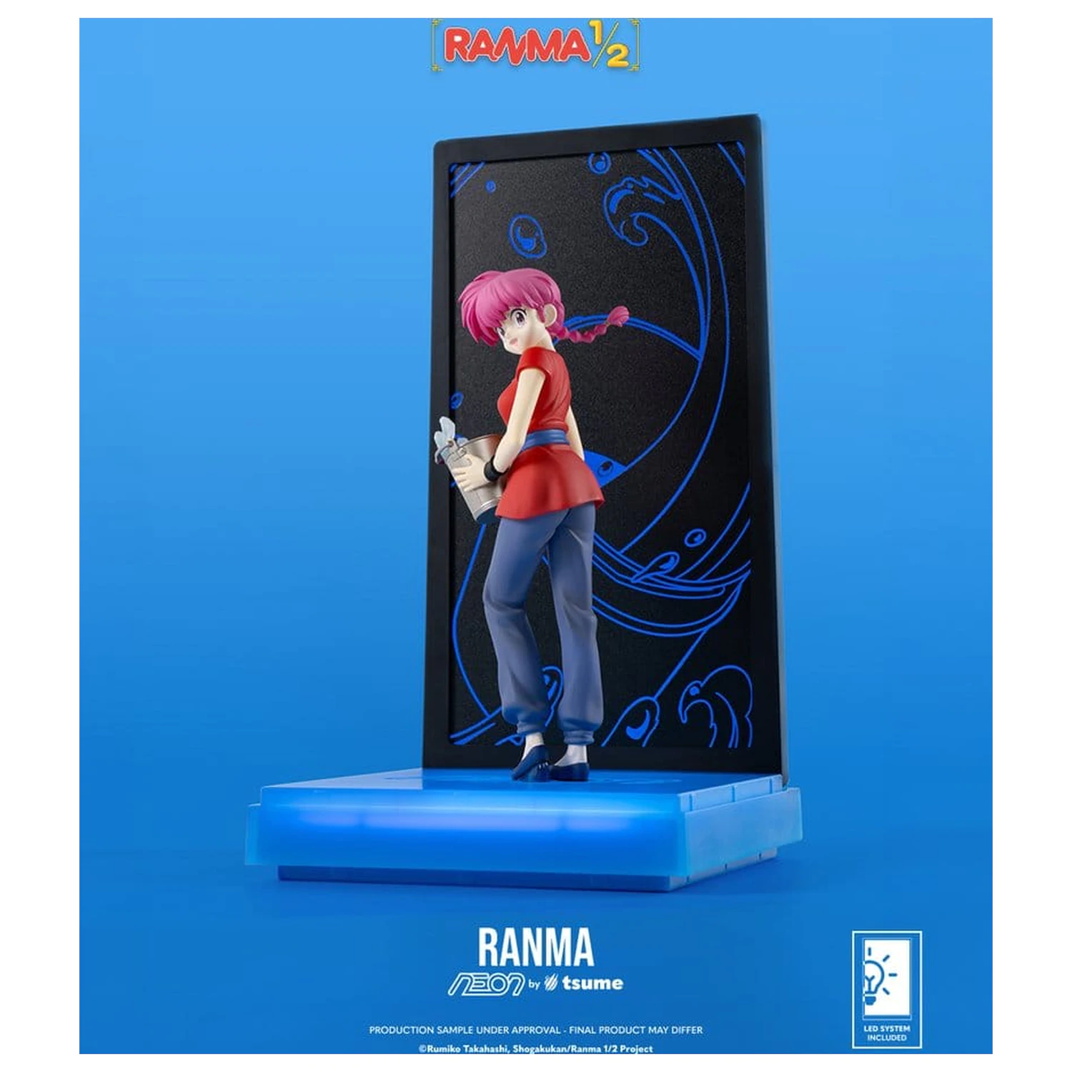Ranma Neon Figure 1/9 Ranma Saotome Girl 20 cm product photo
