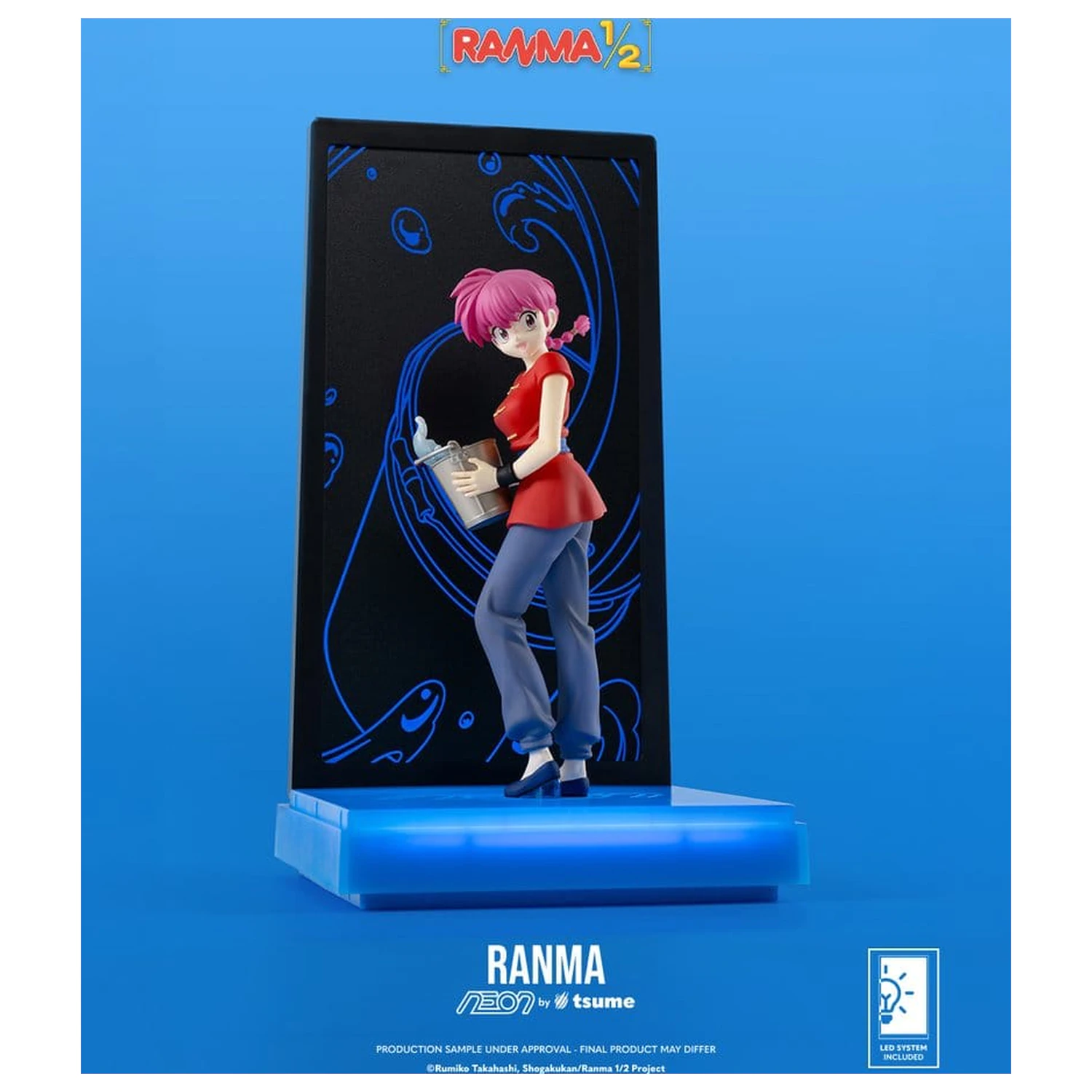 Ranma Neon Figure 1/9 Ranma Saotome Girl 20 cm product photo