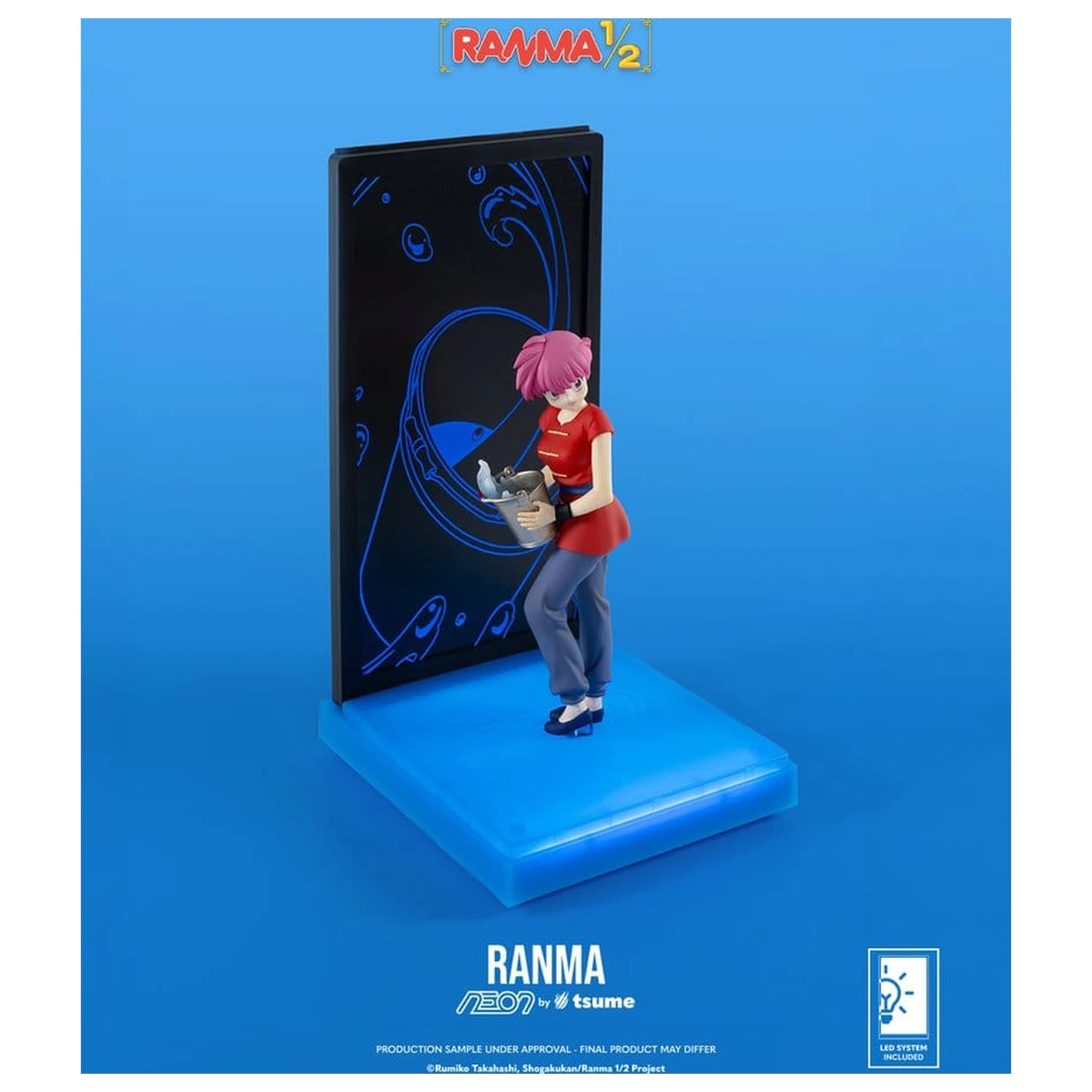Ranma Neon Figure 1/9 Ranma Saotome Girl 20 cm product photo