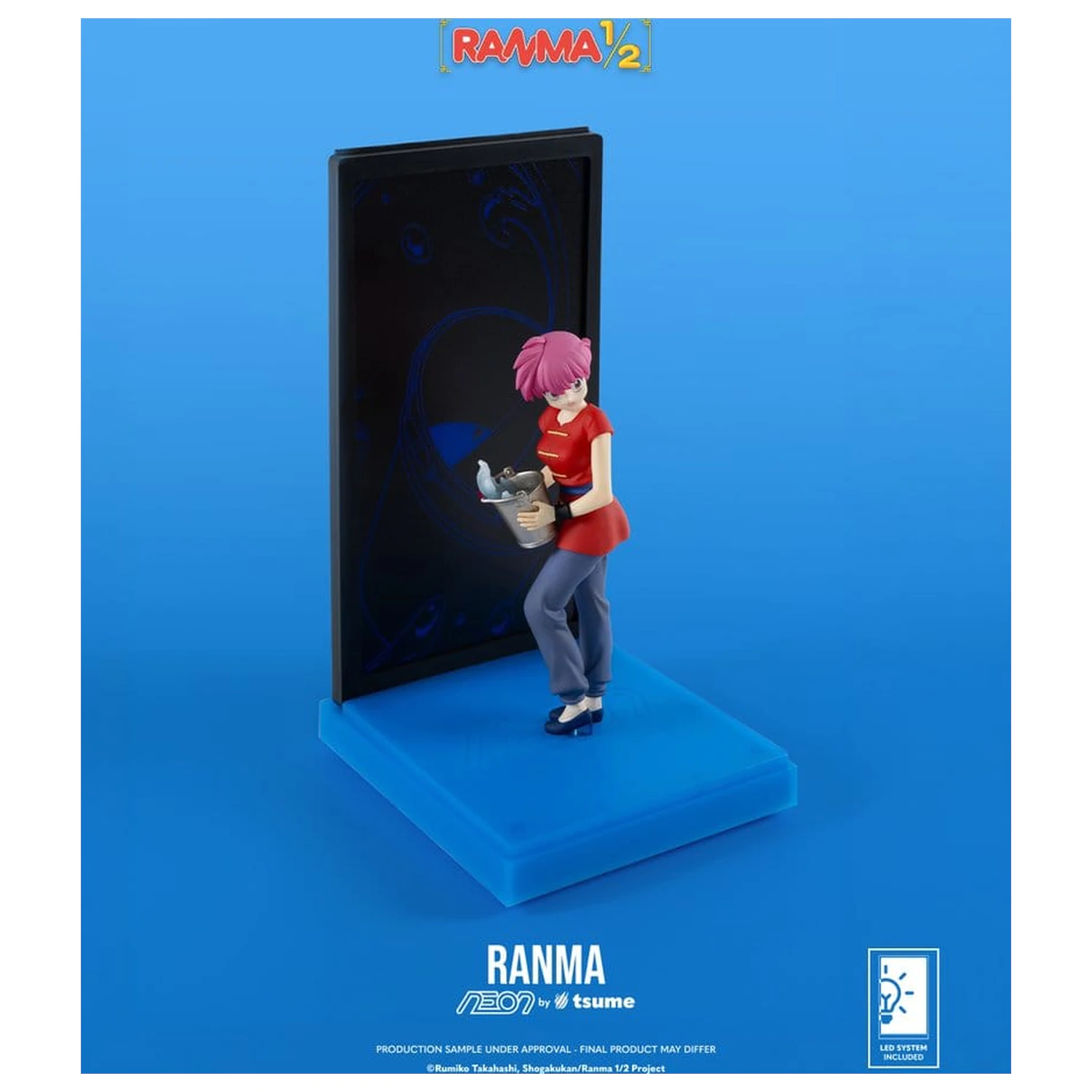 Ranma Neon Figure 1/9 Ranma Saotome Girl 20 cm product photo
