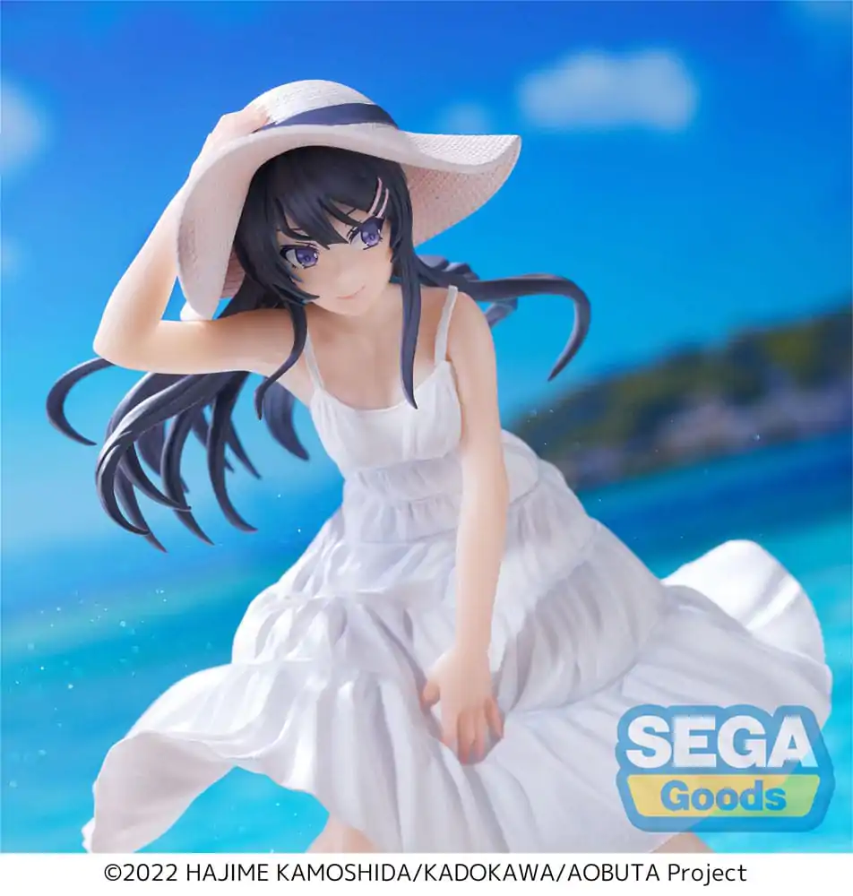 Rascal Does Not Dream of a Bunny Girl Senpai Luminasta PVC Statue Mai Sakurajima Summer Dress 17 cm product photo