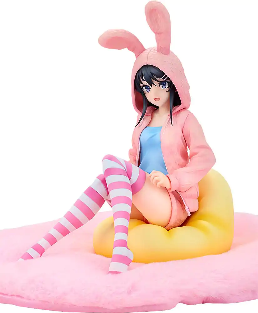 Rascal Does Not Dream of a Knapsack Kid PVC Statue 1/7 Mai Sakurajima Hoodie Look Rabbit Ears Ver. Popular Edition 18 cm product photo