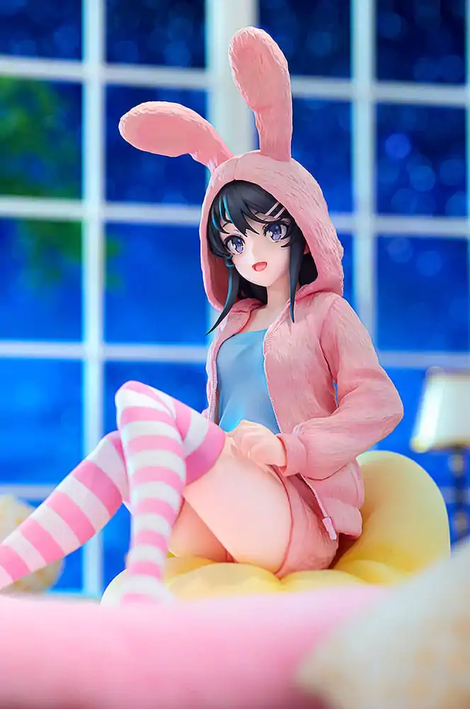 Rascal Does Not Dream of a Knapsack Kid PVC Statue 1/7 Mai Sakurajima Hoodie Look Rabbit Ears Ver. 18 cm product photo