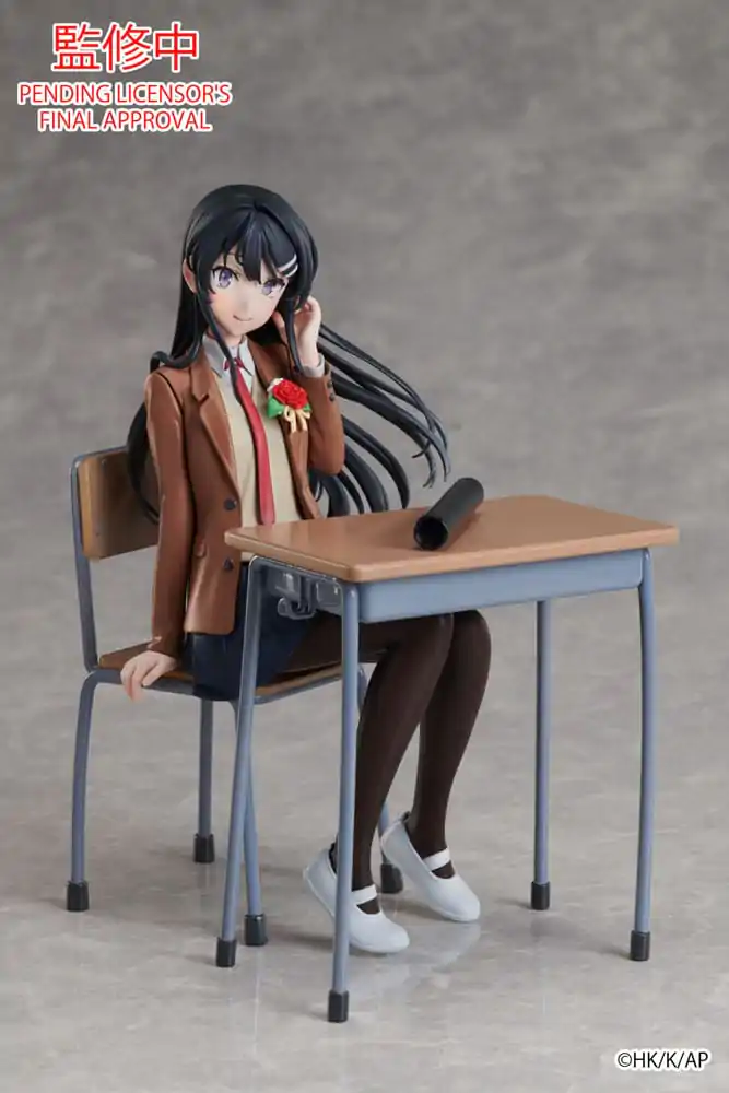 Rascal Does Not Dream of a Knapsack Kid Statue Mai Sakurajima Graduation Ver. 15 cm product photo