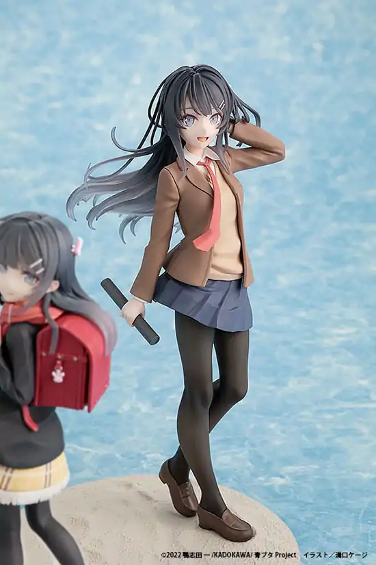 Rascal Does Not Dream of a Knapsack Kid PVC Statue Mai Sakurajima High School Graduation Ver. & Knapsack Kid 19 cm product photo