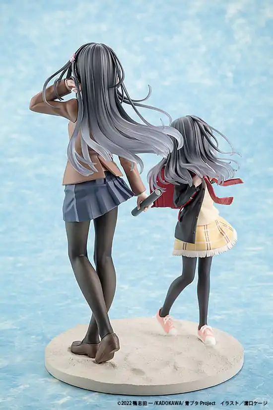 Rascal Does Not Dream of a Knapsack Kid PVC Statue Mai Sakurajima High School Graduation Ver. & Knapsack Kid 19 cm product photo