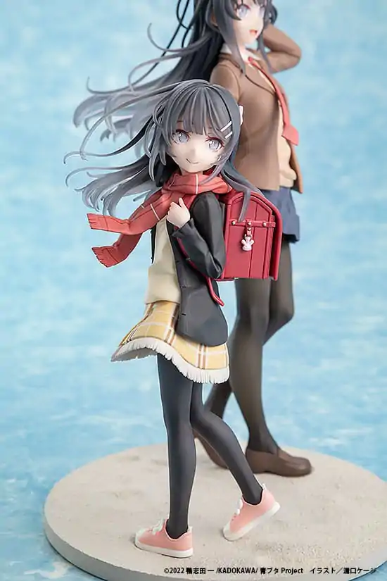 Rascal Does Not Dream of a Knapsack Kid PVC Statue Mai Sakurajima High School Graduation Ver. & Knapsack Kid 19 cm product photo