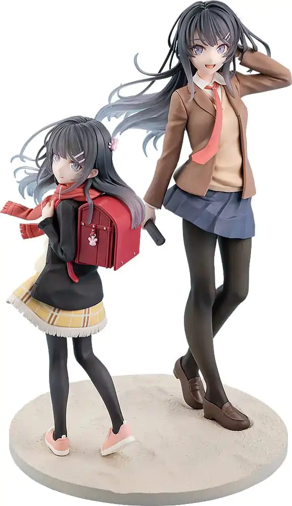 Rascal Does Not Dream of a Knapsack Kid PVC Statue Mai Sakurajima High School Graduation Ver. & Knapsack Kid 19 cm product photo