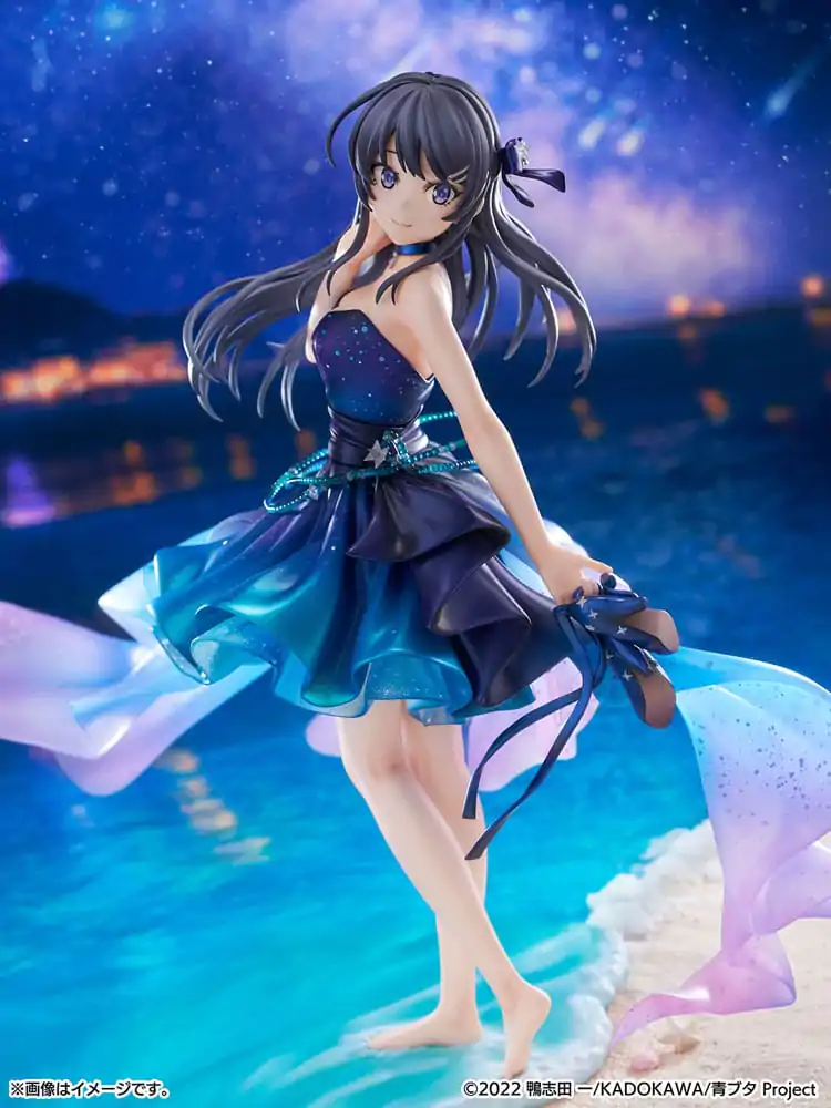 Rascal Does Not Dream of Bunny Girl Senpai PVC Statue 1/7 Mai Sakurajima Starry night sky Ver. 25 cm product photo