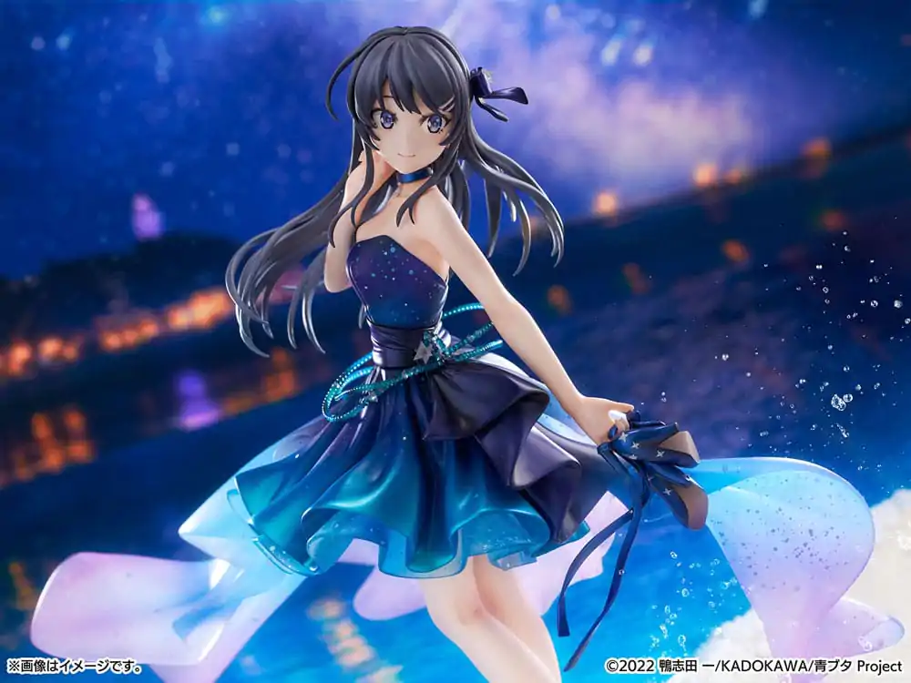 Rascal Does Not Dream of Bunny Girl Senpai PVC Statue 1/7 Mai Sakurajima Starry night sky Ver. 25 cm product photo