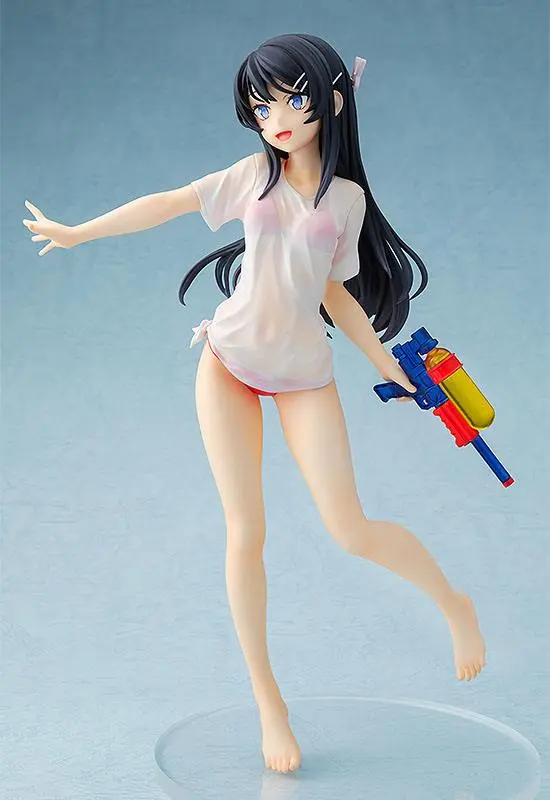 Rascal Does Not Dream of Bunny Girl Senpai Statue 1/7 Mai Sakurajima Water Gun Date Ver. 23 cm product photo