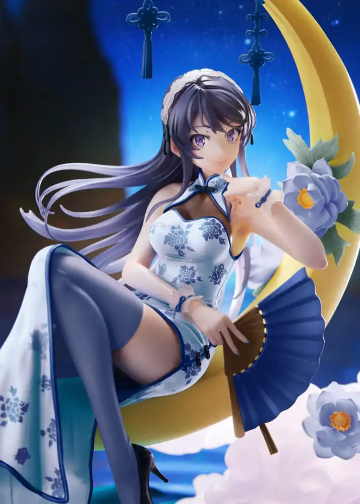 Rascal Does Not Dream of Bunny Girl Senpai PVC Statue 1/7 Mai Sakurajima White Mandarin Dress Ver. 25 cm termékfotó