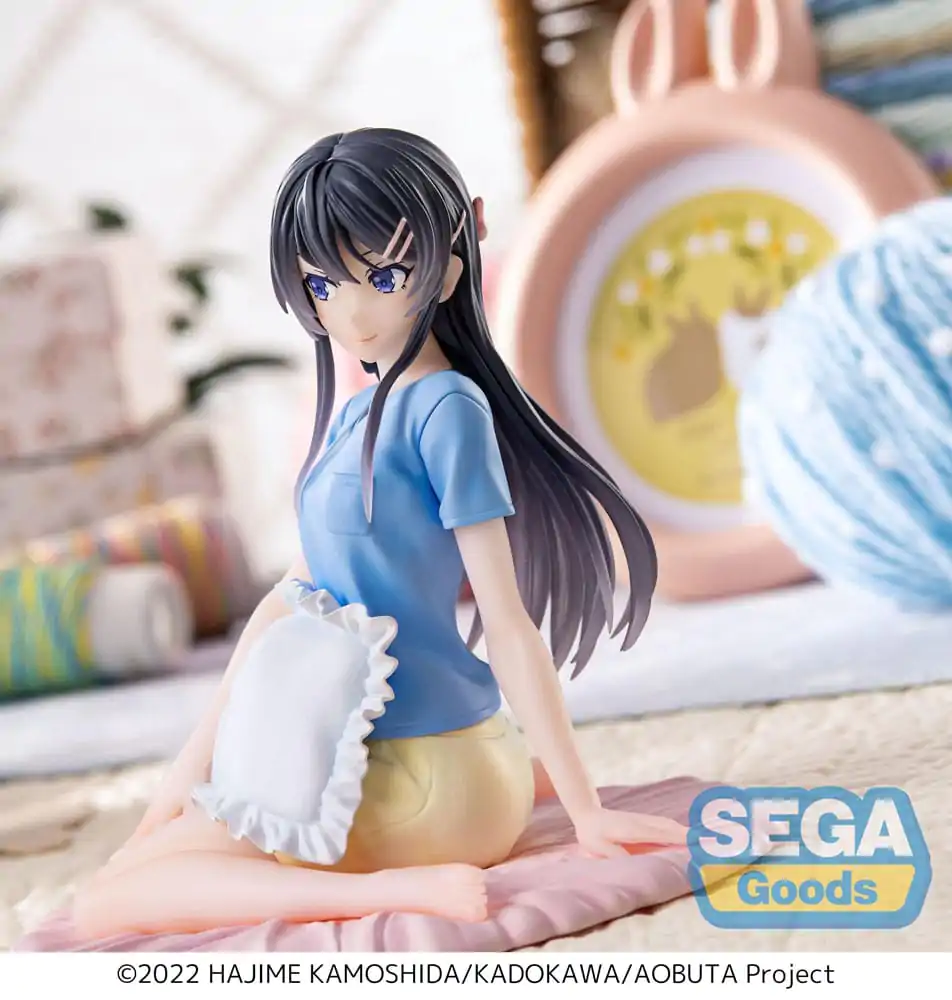 Rascal Does Not Dream of Bunny Girl Senpai Luminasta PVC Statue Mai Sakurajima Pajamas 14 cm product photo