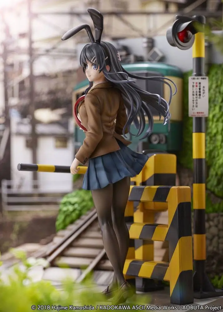 Rascal Does Not Dream of Bunny Girl Senpai PVC Statue Mai Sakurajima Enoden Ver. 29 cm product photo