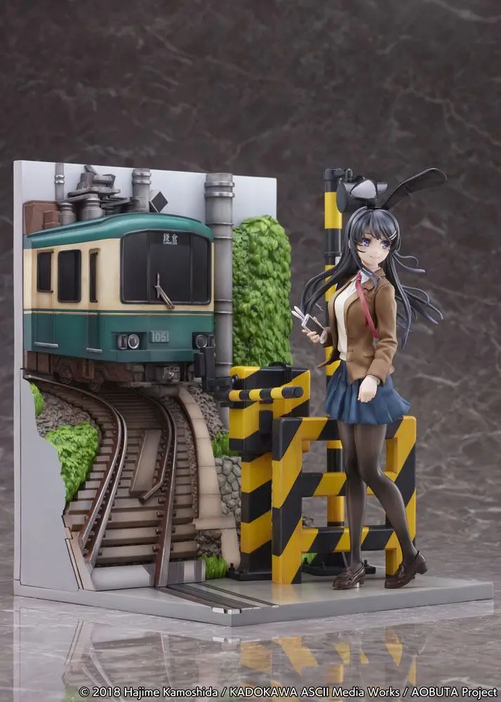 Rascal Does Not Dream of Bunny Girl Senpai PVC Statue Mai Sakurajima Enoden Ver. 29 cm product photo