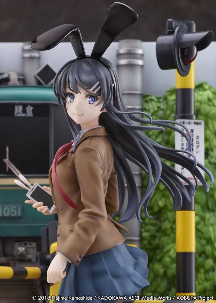 Rascal Does Not Dream of Bunny Girl Senpai PVC Statue Mai Sakurajima Enoden Ver. 29 cm product photo