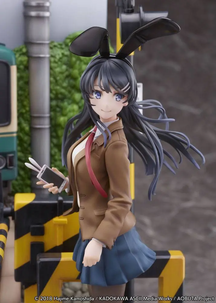 Rascal Does Not Dream of Bunny Girl Senpai PVC Statue Mai Sakurajima Enoden Ver. 29 cm product photo