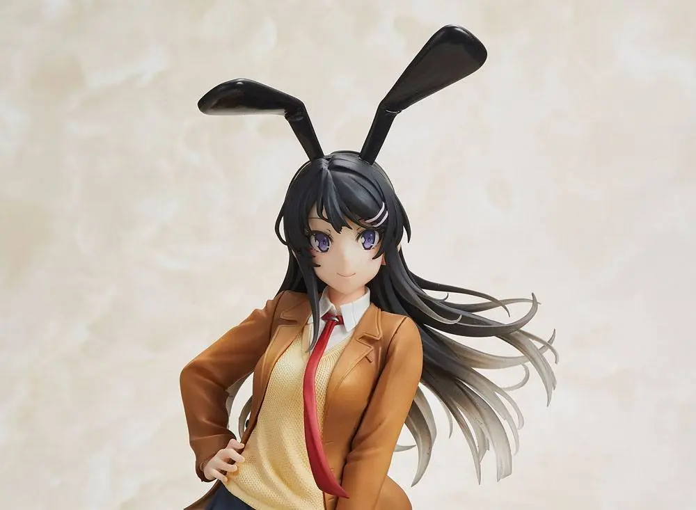 Rascal Does Not Dream of Bunny Girl Senpai Statue Mai Sakurajima Mai Uniform Bunny Ver. 23 cm product photo