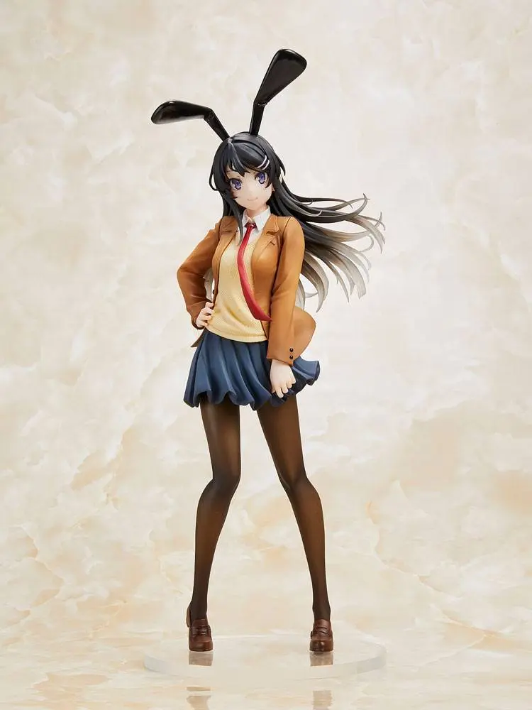 Rascal Does Not Dream of Bunny Girl Senpai Statue Mai Sakurajima Mai Uniform Bunny Ver. 23 cm product photo
