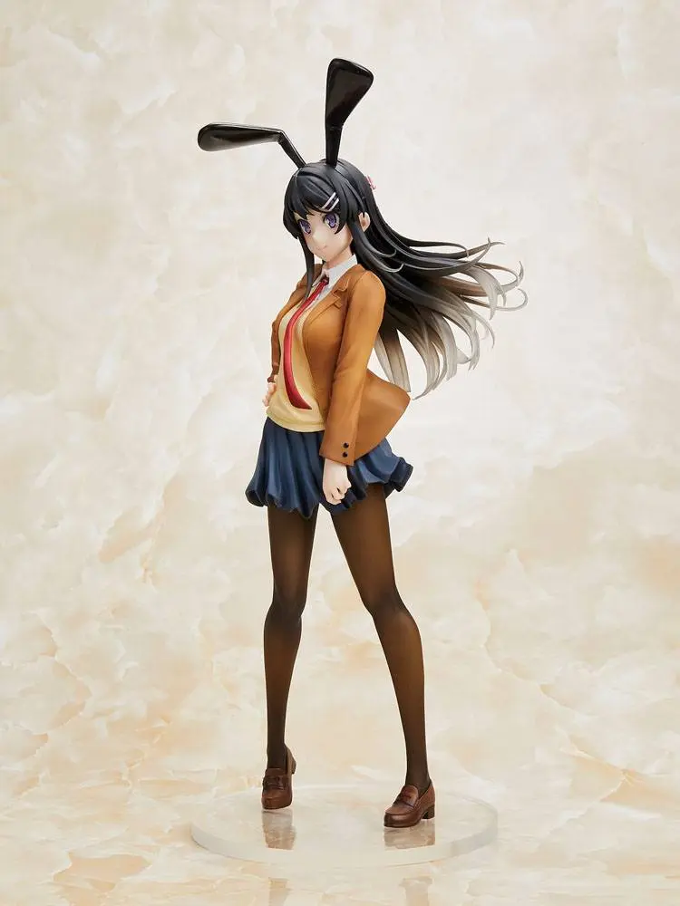Rascal Does Not Dream of Bunny Girl Senpai Statue Mai Sakurajima Mai Uniform Bunny Ver. 23 cm product photo