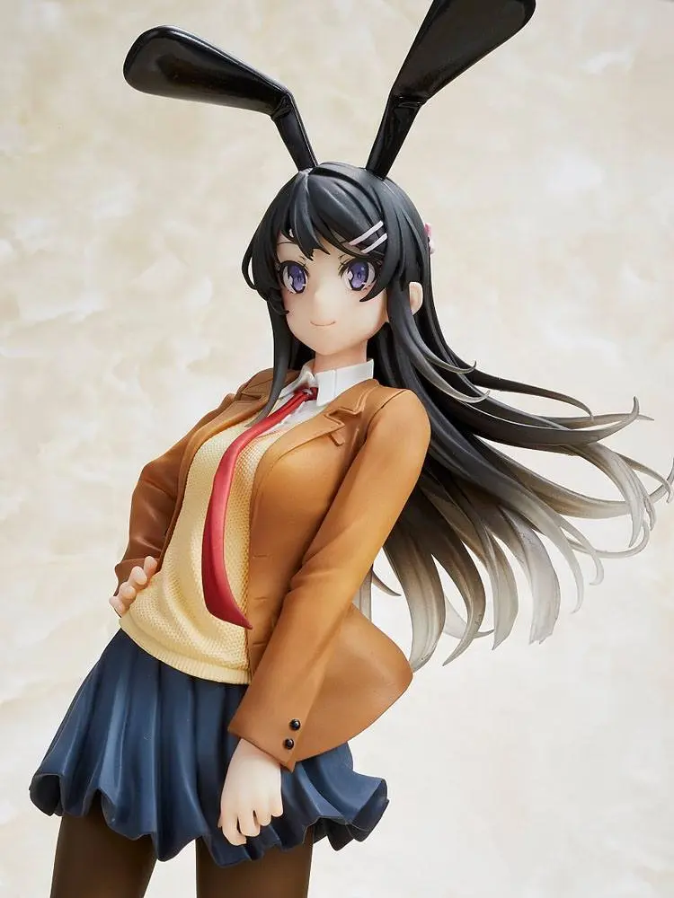 Rascal Does Not Dream of Bunny Girl Senpai Statue Mai Sakurajima Mai Uniform Bunny Ver. 23 cm product photo