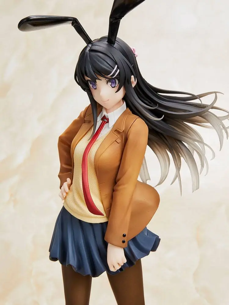 Rascal Does Not Dream of Bunny Girl Senpai Statue Mai Sakurajima Mai Uniform Bunny Ver. 23 cm product photo