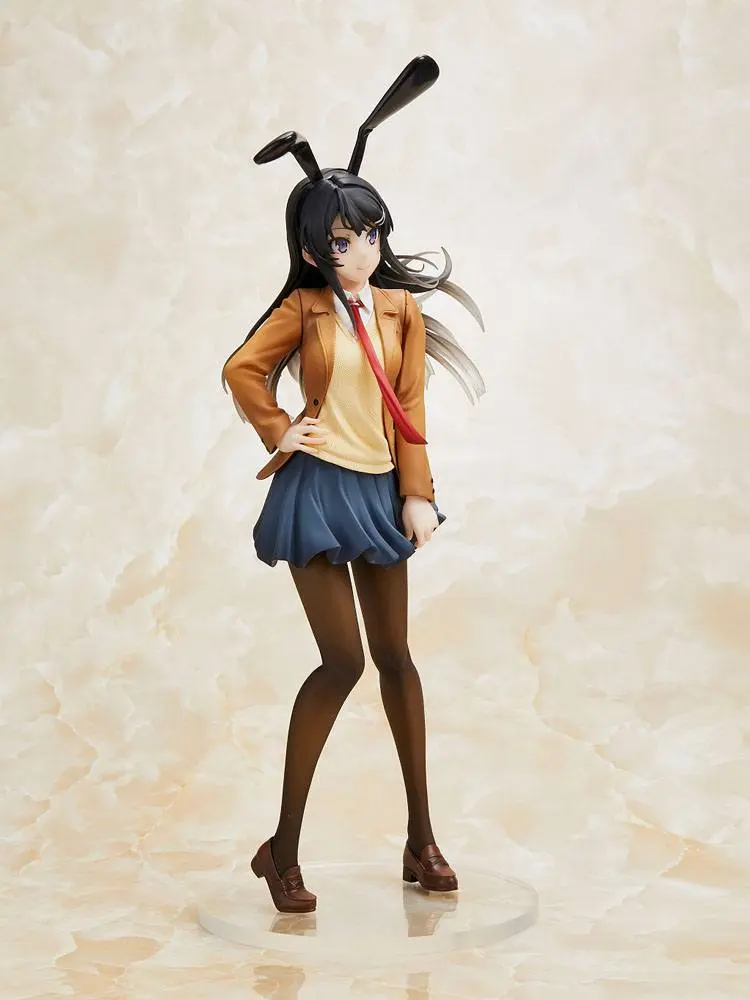 Rascal Does Not Dream of Bunny Girl Senpai Statue Mai Sakurajima Mai Uniform Bunny Ver. 23 cm product photo