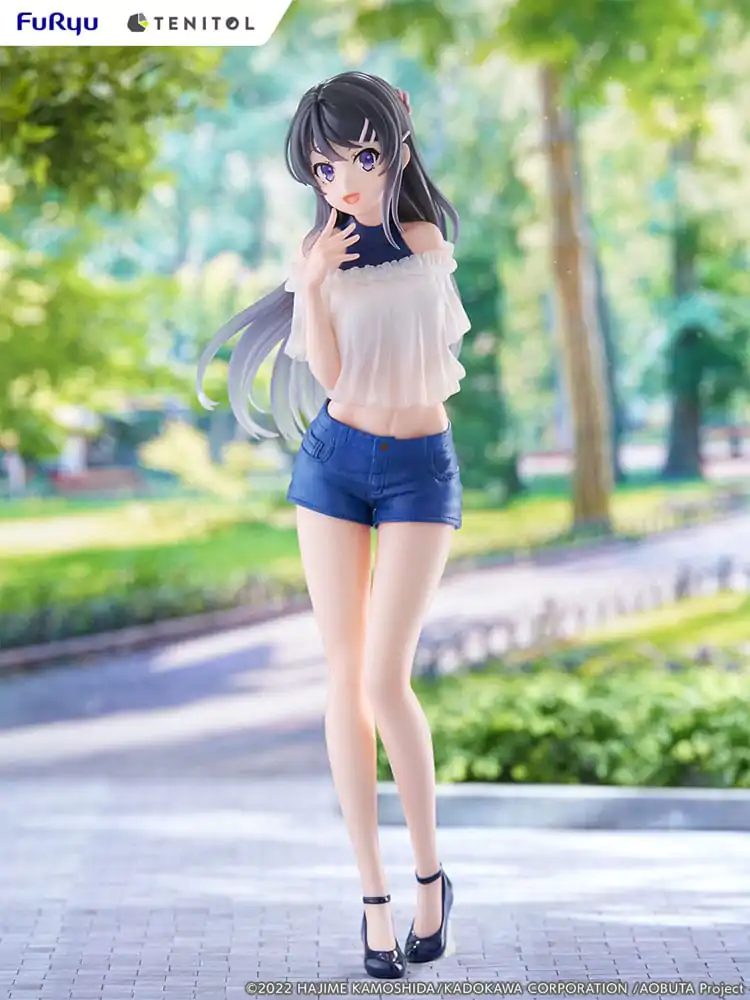 Rascal Does Not Dream of Bunny Girl Senpai Tenitol PVC Statue Mai Sakurajima 31 cm product photo