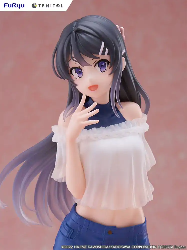 Rascal Does Not Dream of Bunny Girl Senpai Tenitol PVC Statue Mai Sakurajima 31 cm product photo