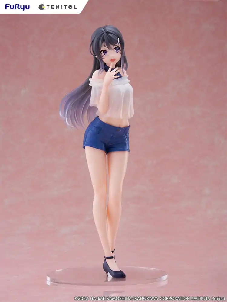 Rascal Does Not Dream of Bunny Girl Senpai Tenitol PVC Statue Mai Sakurajima 31 cm product photo