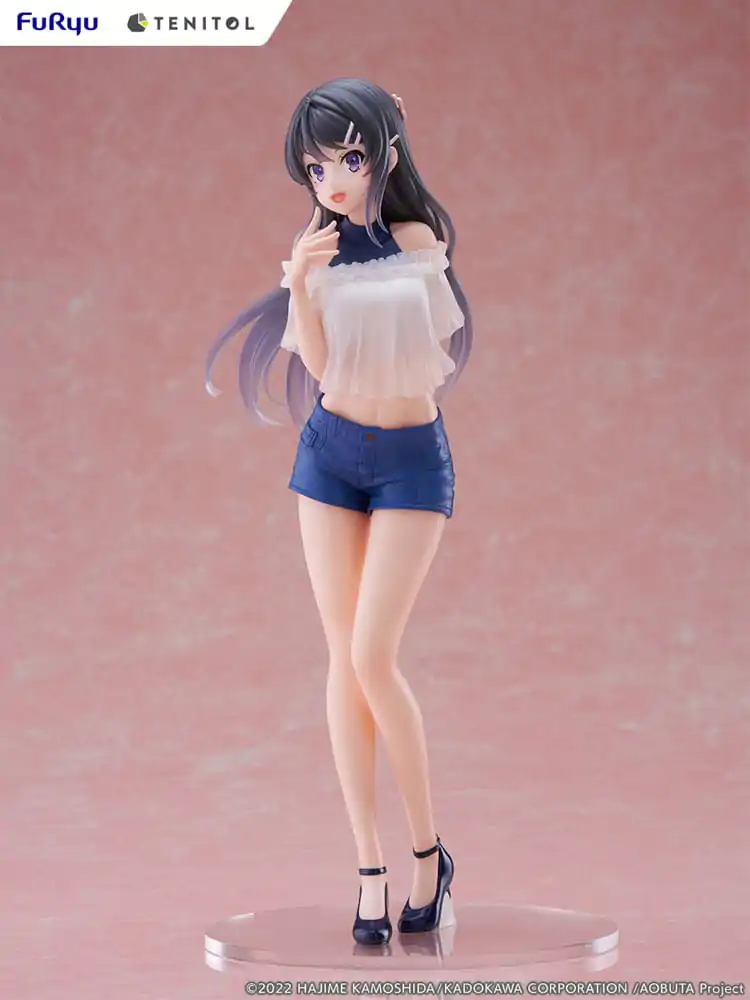 Rascal Does Not Dream of Bunny Girl Senpai Tenitol PVC Statue Mai Sakurajima 31 cm product photo