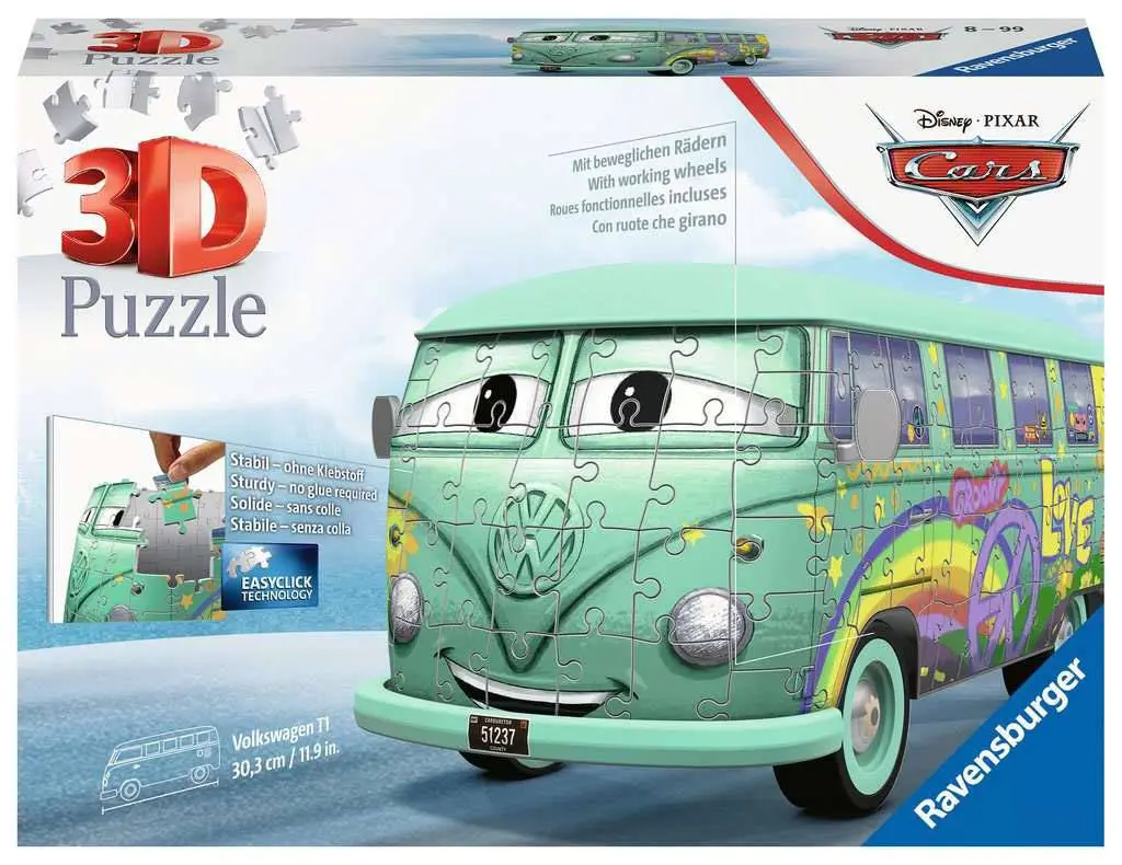 Ravensburger 3D Puzzle Volkswagen T1 Cars Fillmore (184 Pieces) product photo