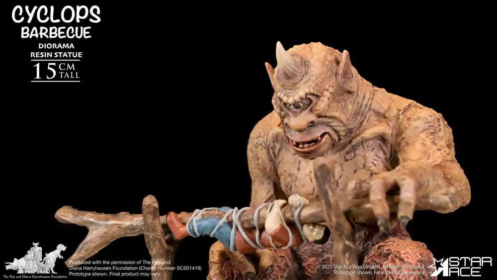Ray Harryhausen Diorama 1/8 Cyclops Barbecue Scene 17 cm product photo