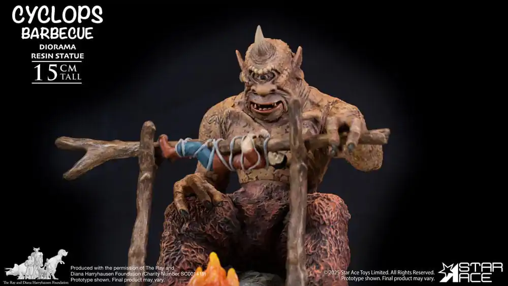 Ray Harryhausen Diorama 1/8 Cyclops Barbecue Scene 17 cm product photo