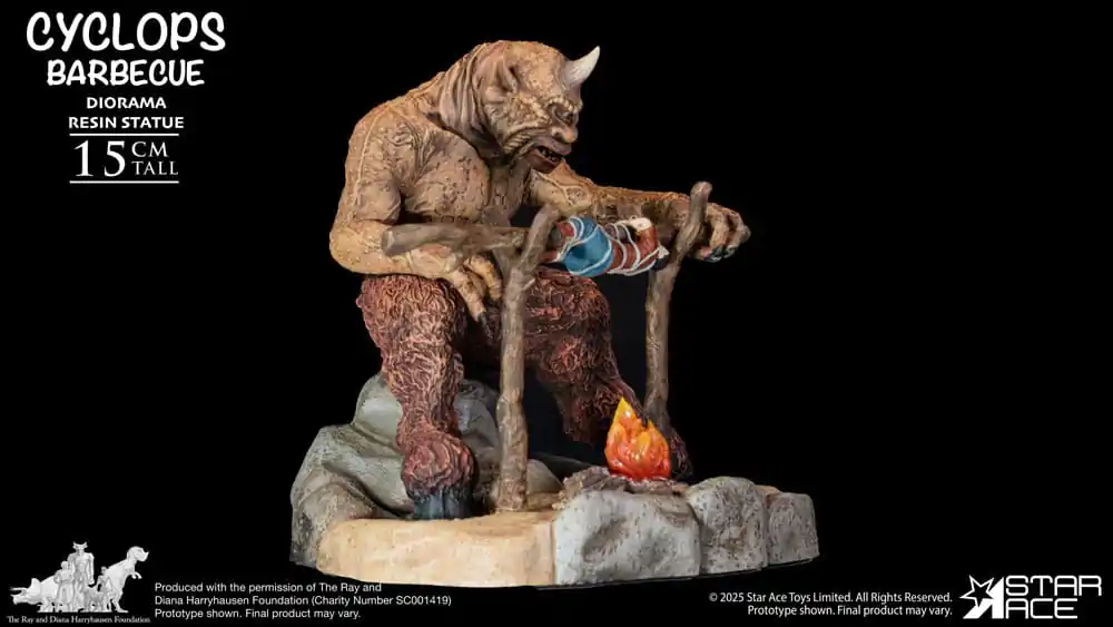 Ray Harryhausen Diorama 1/8 Cyclops Barbecue Scene 17 cm product photo