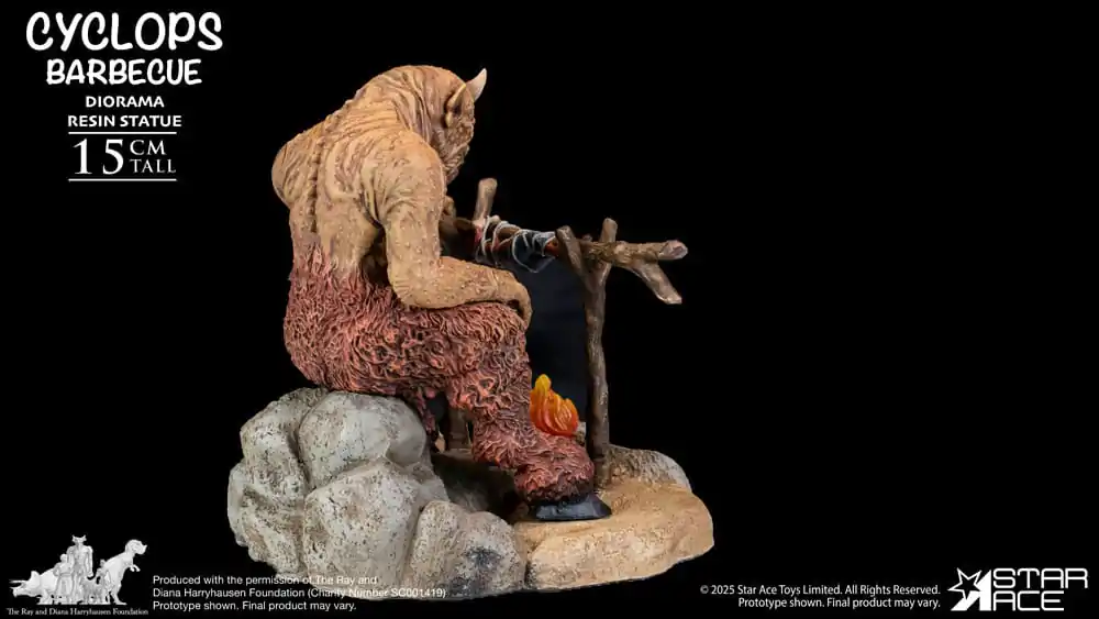 Ray Harryhausen Diorama 1/8 Cyclops Barbecue Scene 17 cm product photo