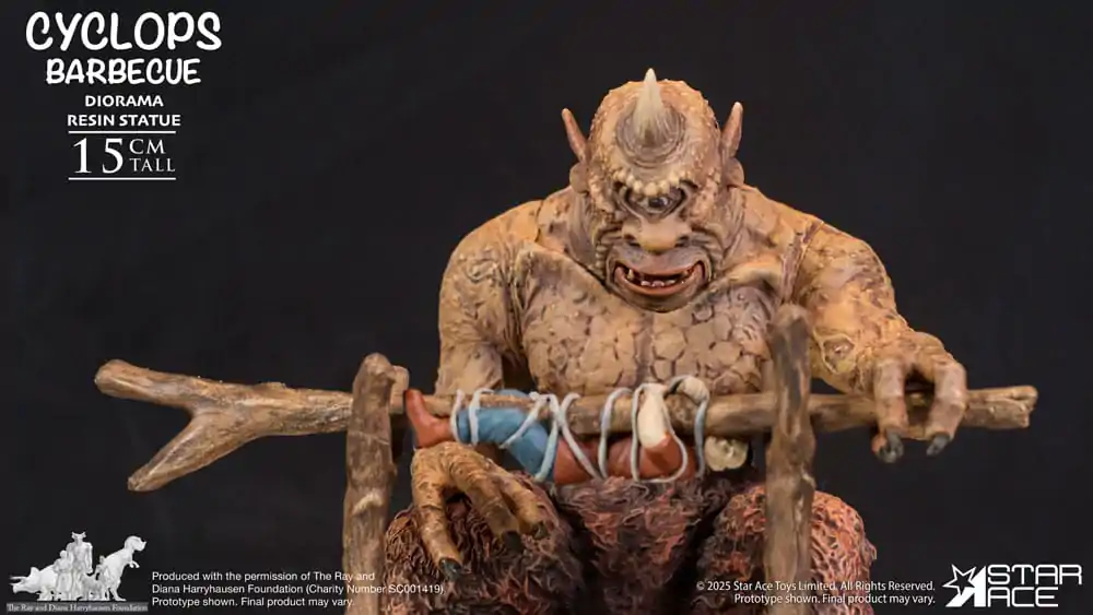 Ray Harryhausen Diorama 1/8 Cyclops Barbecue Scene 17 cm product photo