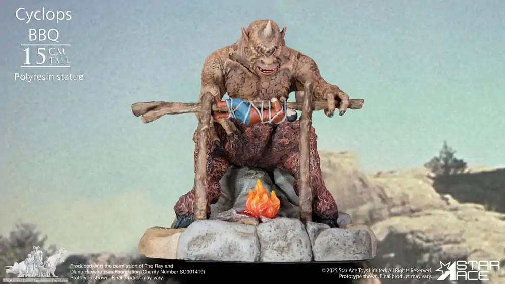 Ray Harryhausen Diorama 1/8 Cyclops Barbecue Scene 17 cm product photo