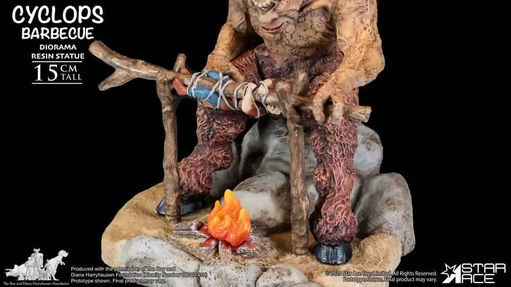 Ray Harryhausen Diorama 1/8 Cyclops Barbecue Scene 17 cm product photo