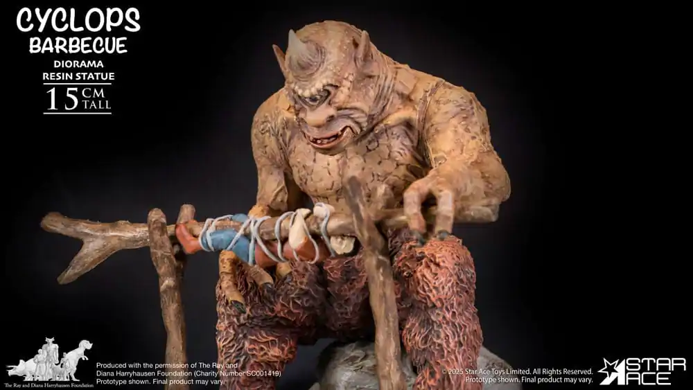 Ray Harryhausen Diorama 1/8 Cyclops Barbecue Scene 17 cm product photo