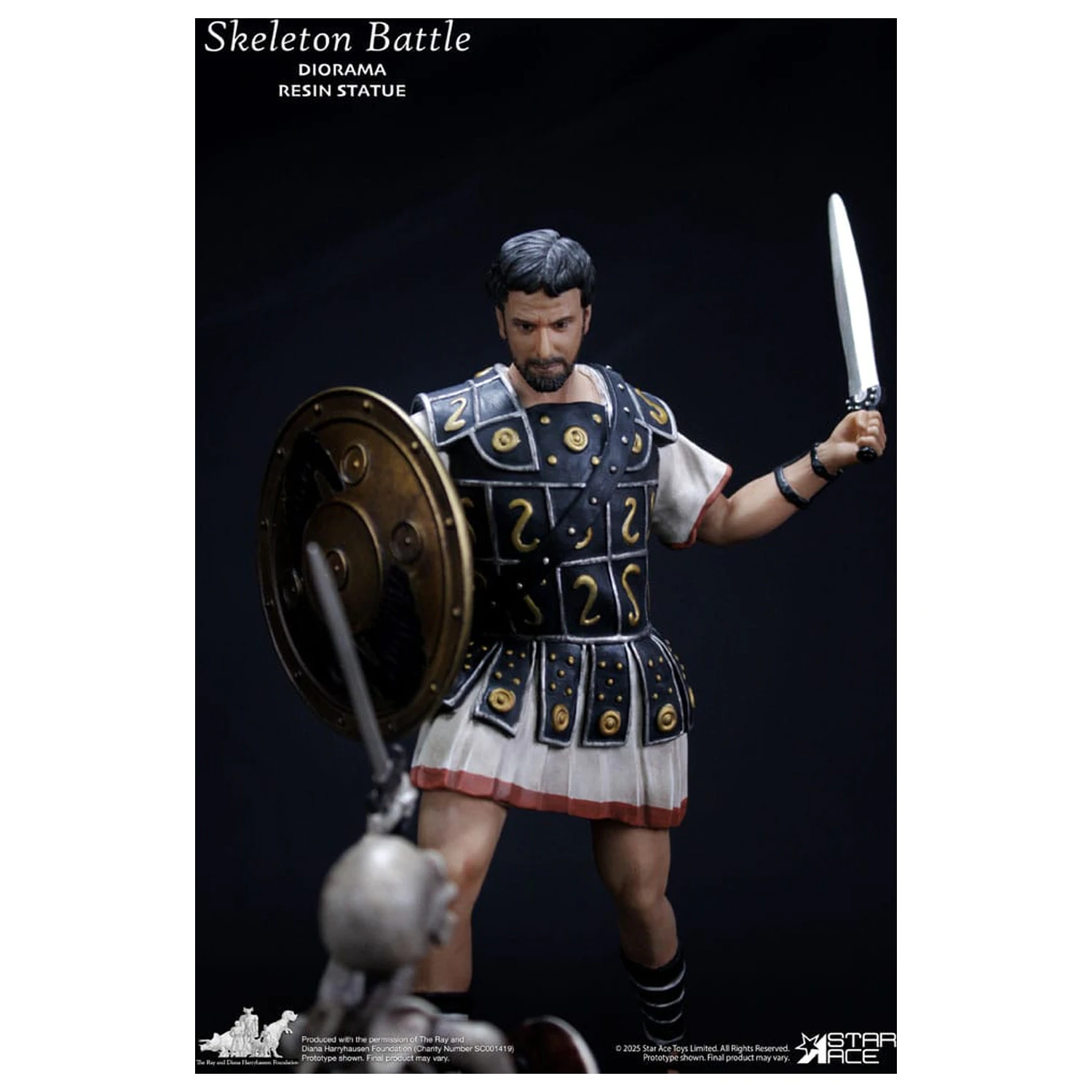 Ray Harryhausen Diorama 1/8 Skeleton Battle Scene 30 cm  product photo