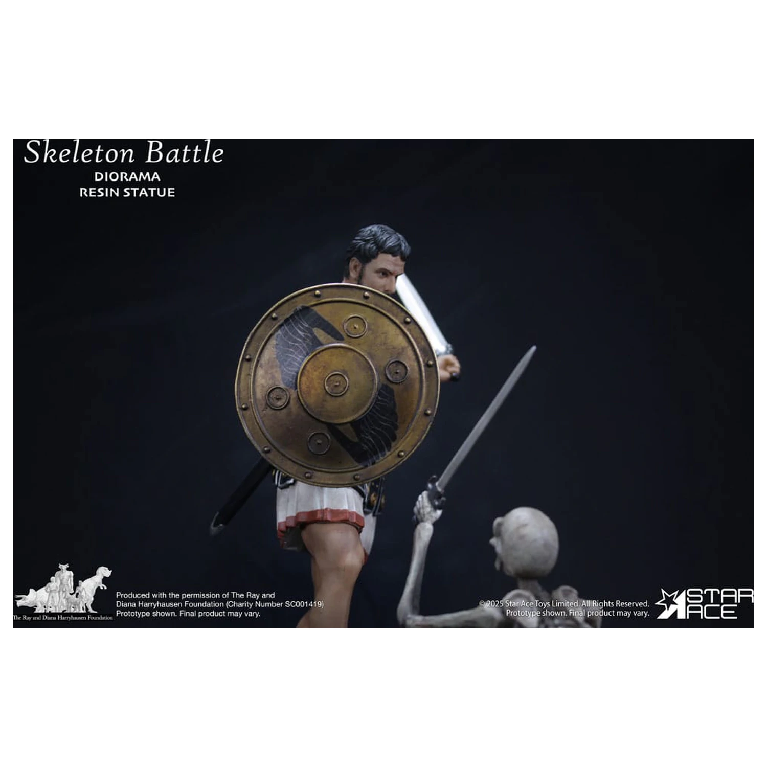 Ray Harryhausen Diorama 1/8 Skeleton Battle Scene 30 cm  product photo
