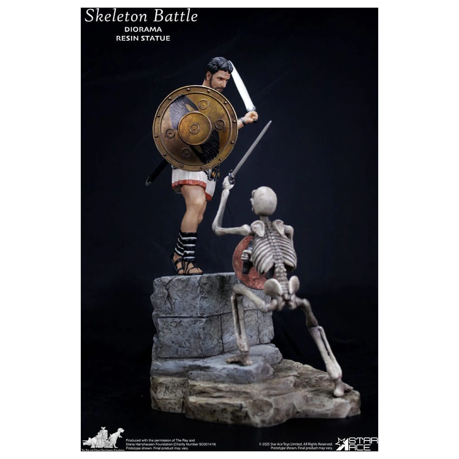 Ray Harryhausen Diorama 1/8 Skeleton Battle Scene 30 cm  product photo