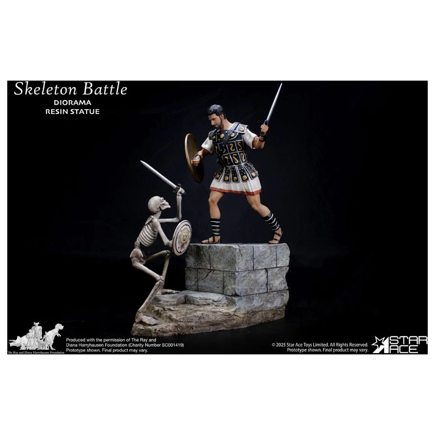 Ray Harryhausen Diorama 1/8 Skeleton Battle Scene 30 cm  product photo