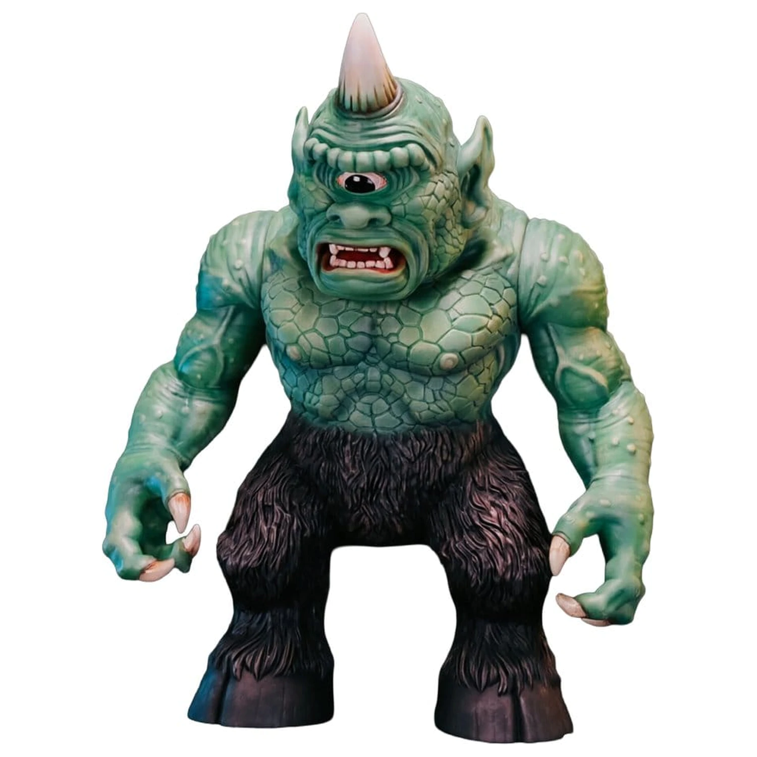 Ray Harryhausen (Art Sofubi) Soft-Vinyl Figure Cyclops Vintage-Stylized Japanese Movie Poster Color Ver. 25 cm product photo