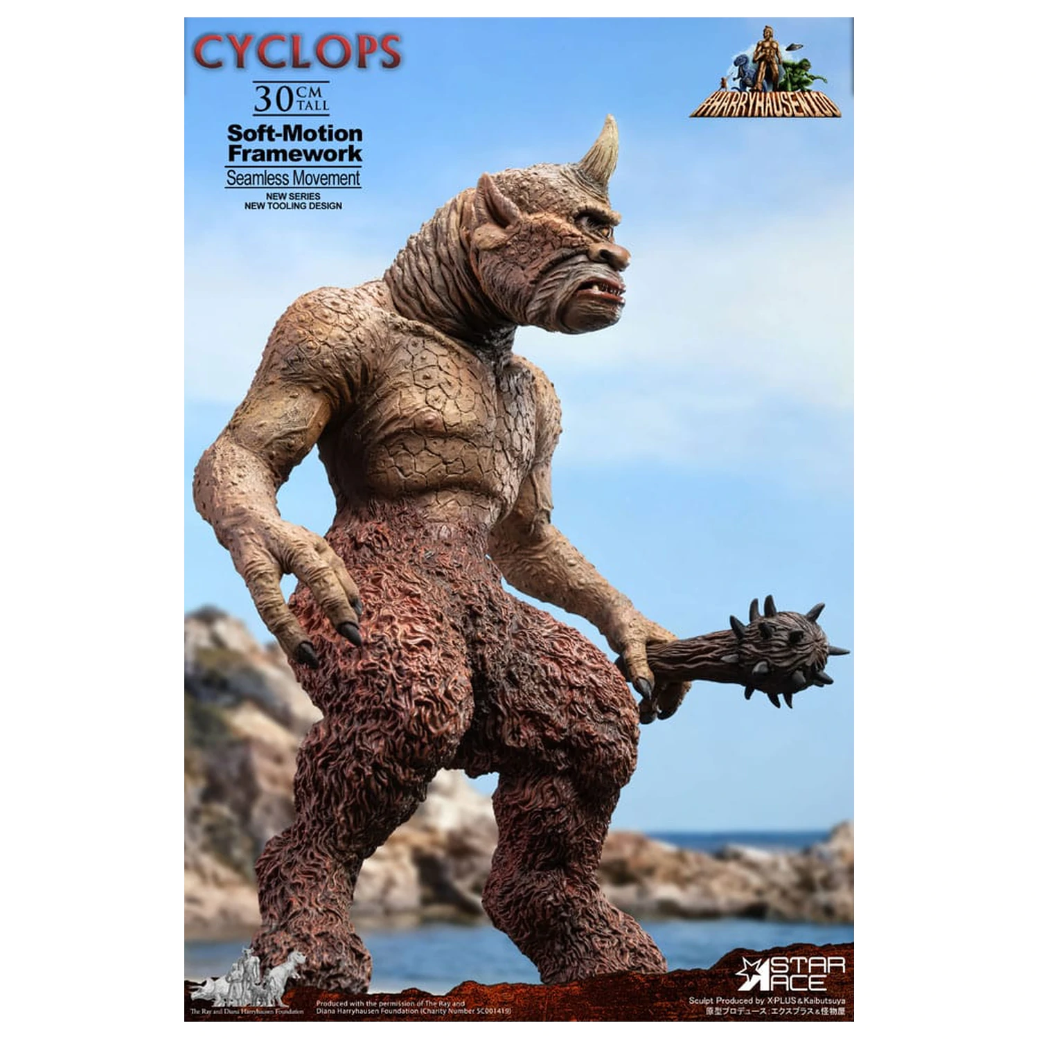  Ray Harryhausen Soft-Motion Series Statue Cyclops 30 cm product photo